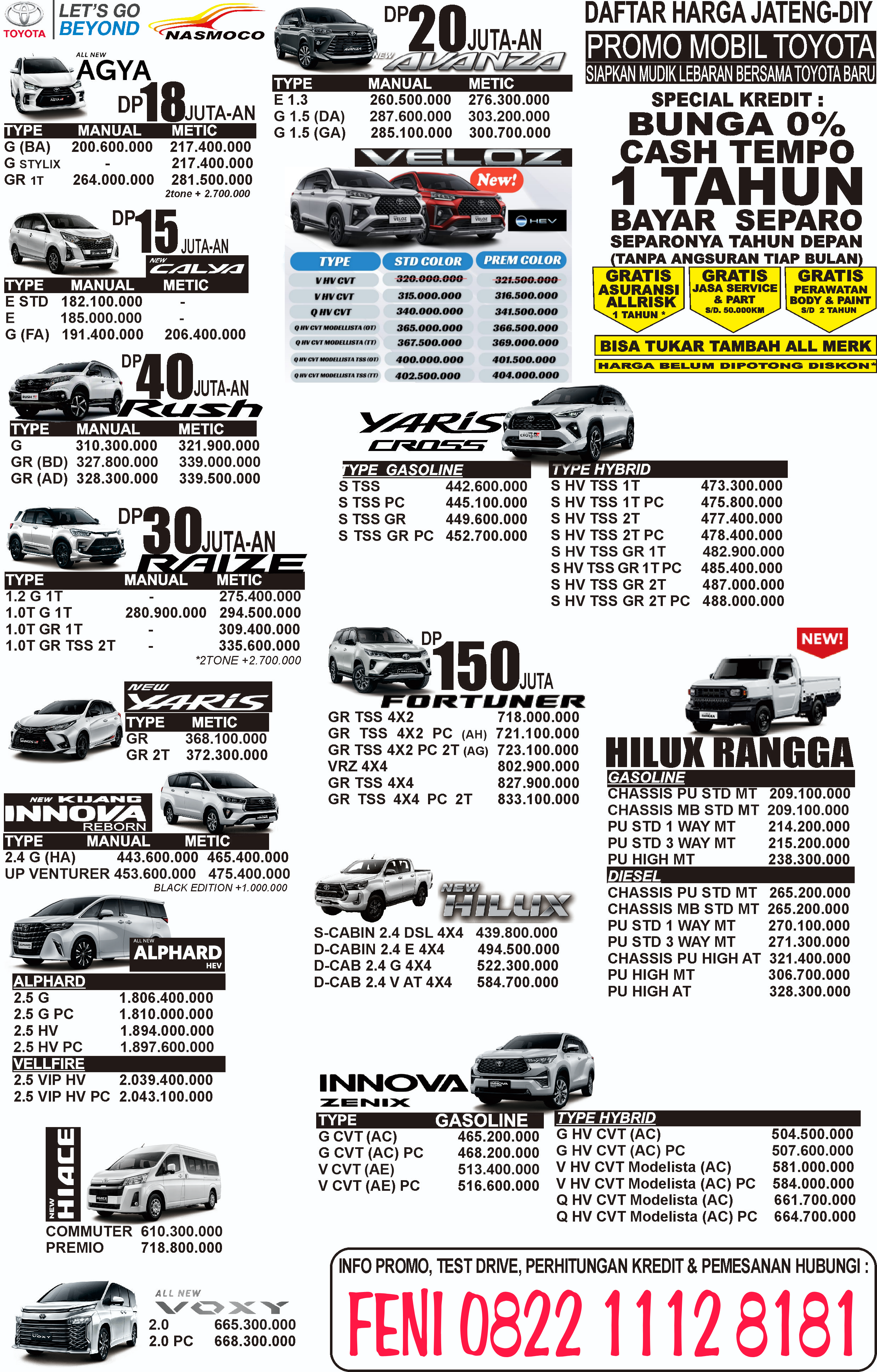 Harga  Pekalongan Pricelist Harga toyota Pekalongan Terbaru 2025
